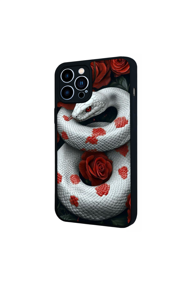 iPhone 13 Pro Max Uyumlu Yılan Tasarımlı Glossy Premium Kılıf