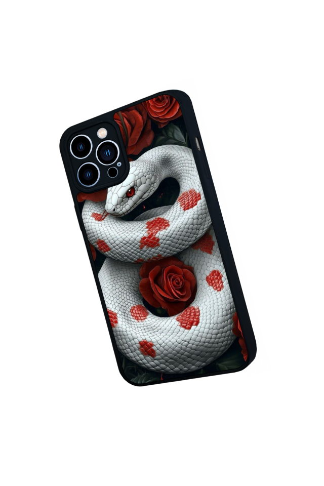 iPhone 13 Pro Max Uyumlu Yılan Tasarımlı Glossy Premium Kılıf