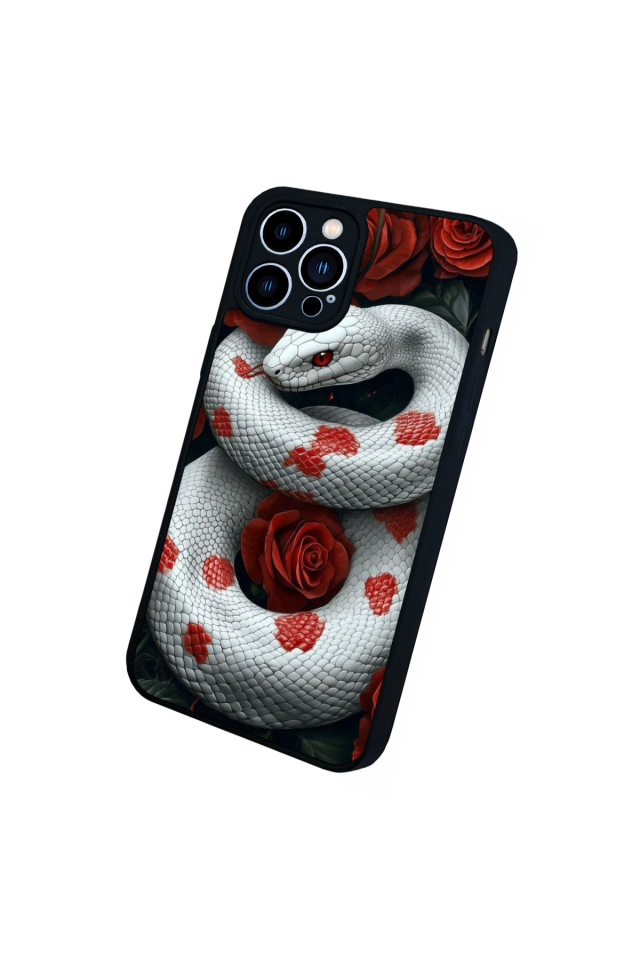 iPhone 13 Pro Max Uyumlu Yılan Tasarımlı Glossy Premium Kılıf