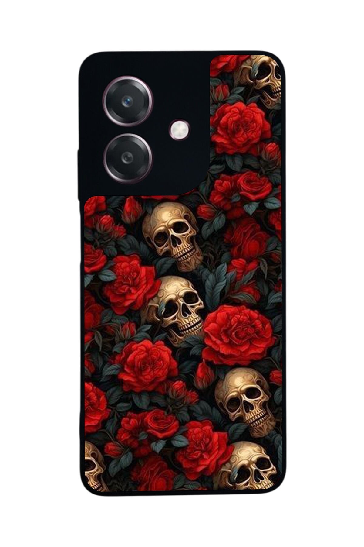 Oppo A3 5G Uyumlu KuruKafa Tasarımlı Glossy Premium Kılıf