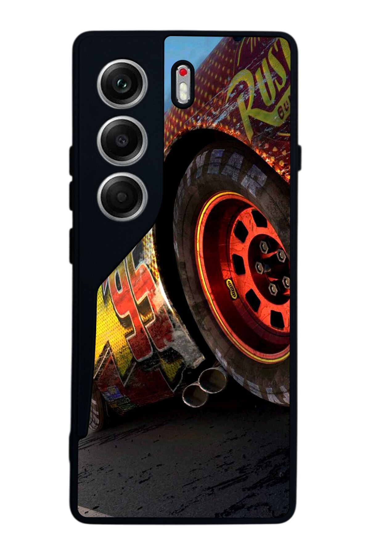 Tecno Camon 40 Uyumlu Şimsek McQueen Tasarımlı Glossy Premium Kılıf