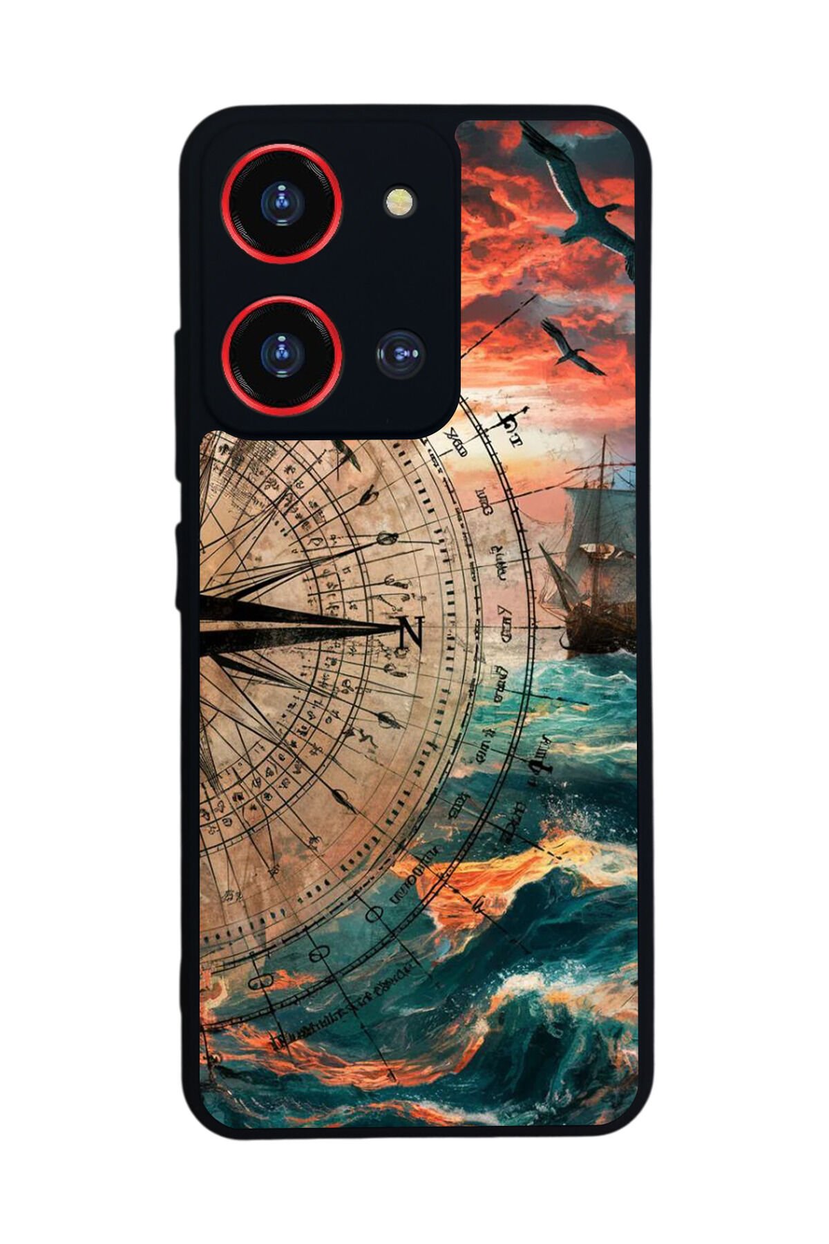 Reeder S19 Max Pro S ZOOM Uyumlu Pusula Tasarımlı Glossy Premium Kılıf