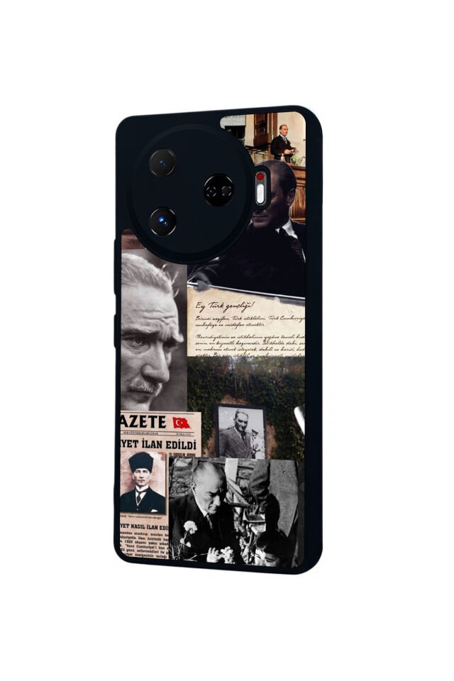 Tecno Camon 30 Pro Uyumlu Mustafa Kemal Ataturk Tasarımlı Glossy Premium Kılıf