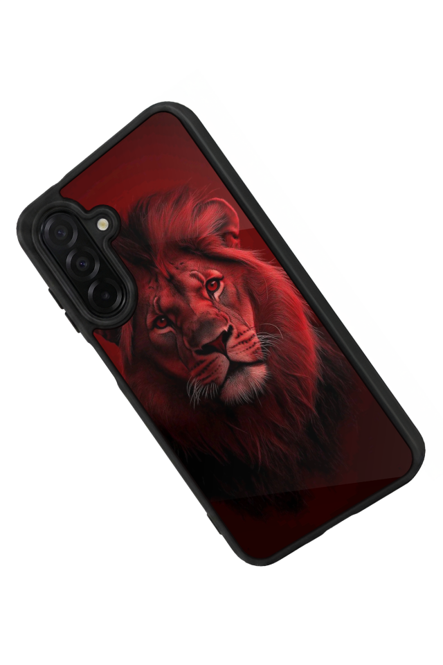 Samsung Galaxy A56 Uyumlu Aslan Tasarımlı Glossy Premium Kılıf