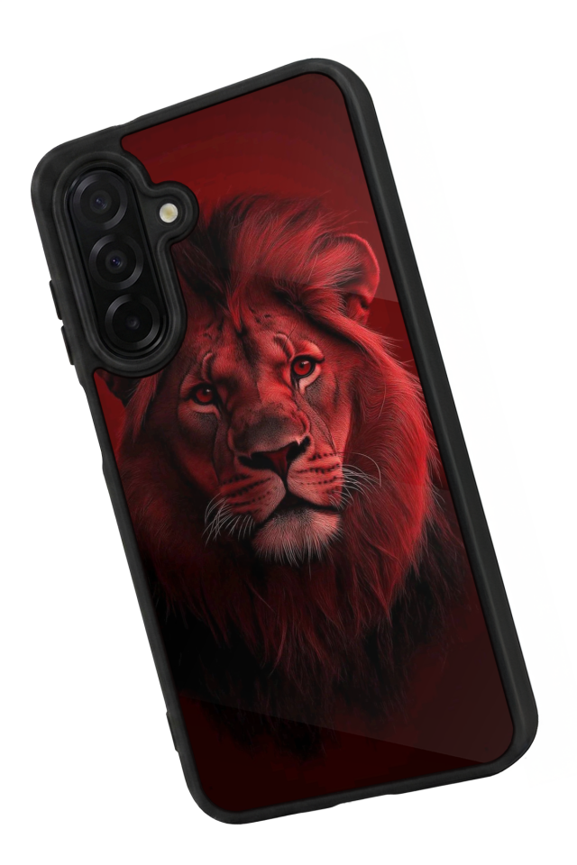 Samsung Galaxy A56 Uyumlu Aslan Tasarımlı Glossy Premium Kılıf