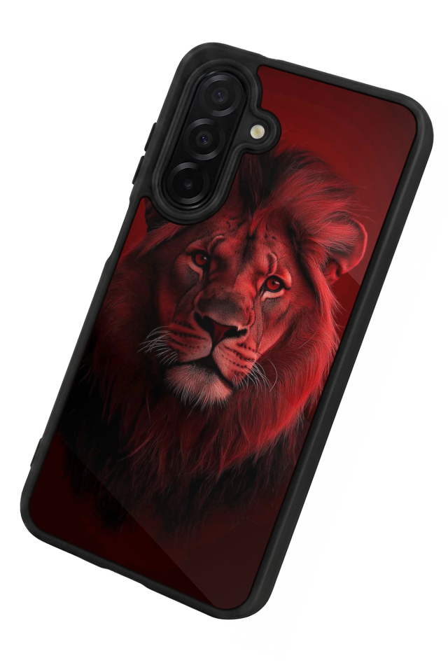 Samsung Galaxy A56 Uyumlu Aslan Tasarımlı Glossy Premium Kılıf