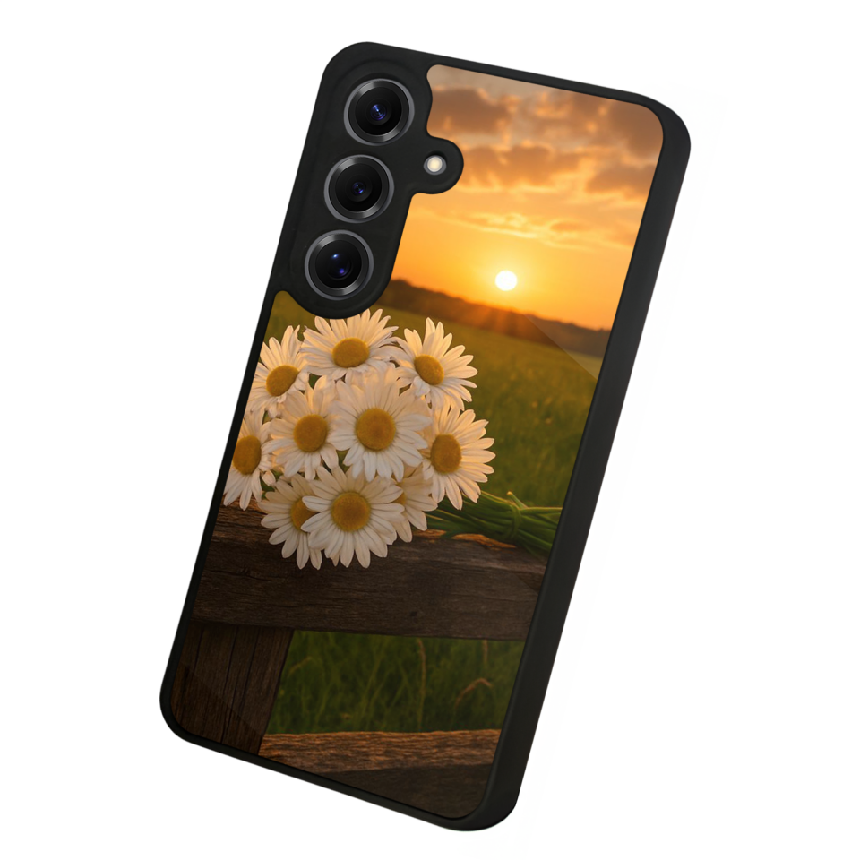 Samsung Galaxy S25 Uyumlu Cicek Tasarımlı Glossy Premium Kılıf