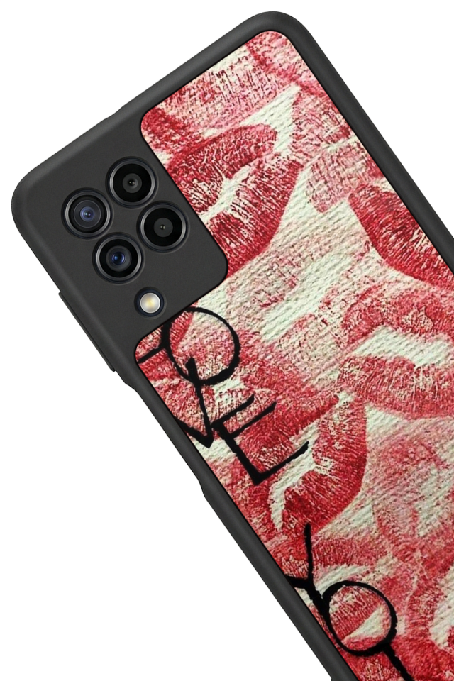 Samsung Galaxy M22 Uyumlu Dudak Tasarımlı Glossy Premium Kılıf