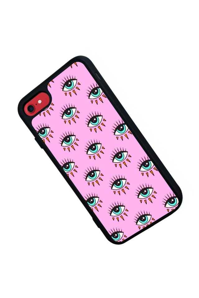iPhone SE Uyumlu Göz Tasarımlı Glossy Premium Kılıf