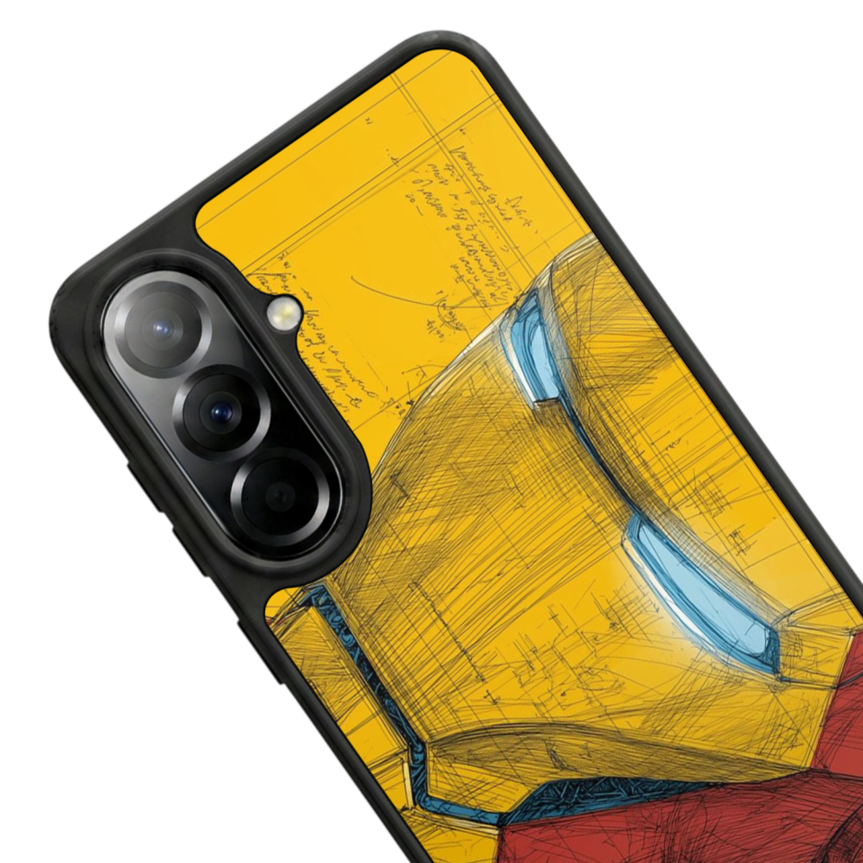 Samsung Galaxy A37 Uyumlu  Iron Man ( Demir Adam ) Tasarımlı Glossy Premium Kılıf