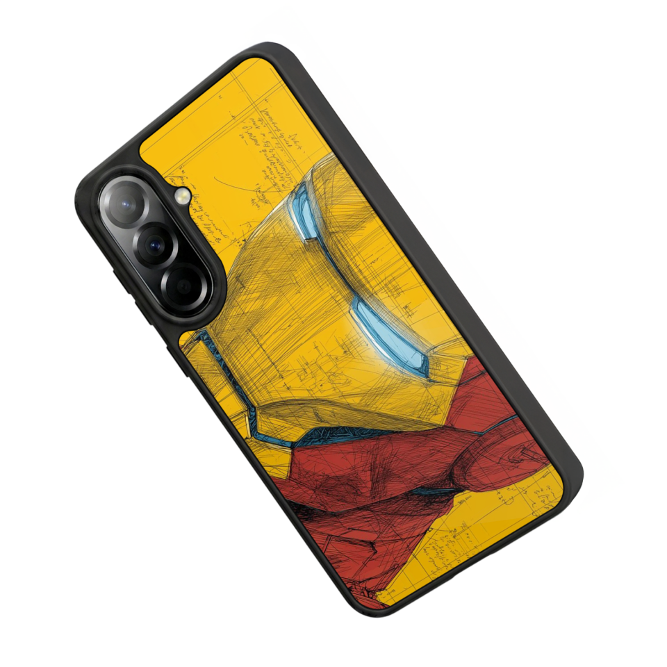 Samsung Galaxy A37 Uyumlu  Iron Man ( Demir Adam ) Tasarımlı Glossy Premium Kılıf