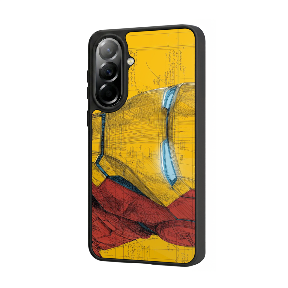 Samsung Galaxy A37 Uyumlu  Iron Man ( Demir Adam ) Tasarımlı Glossy Premium Kılıf