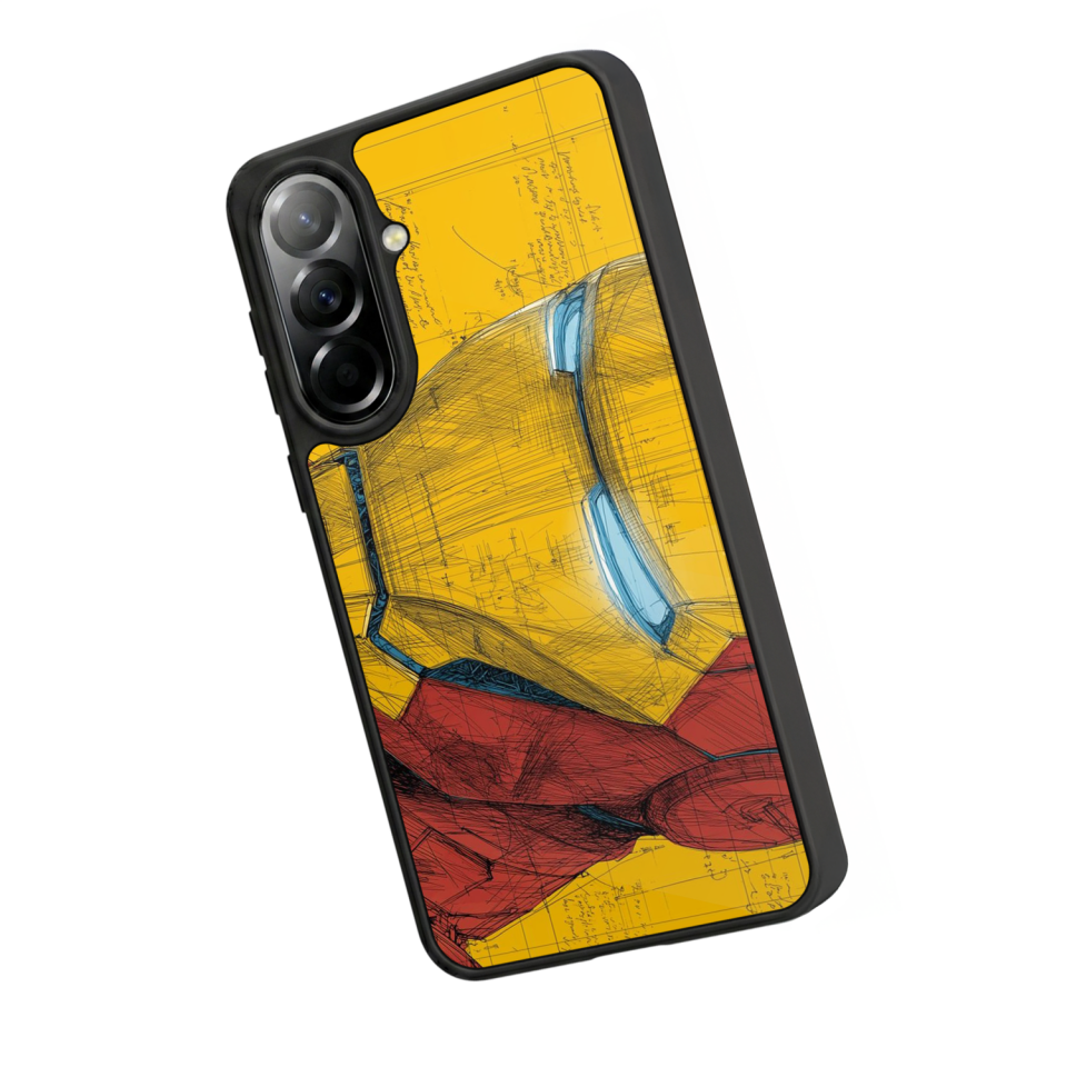 Samsung Galaxy A37 Uyumlu  Iron Man ( Demir Adam ) Tasarımlı Glossy Premium Kılıf