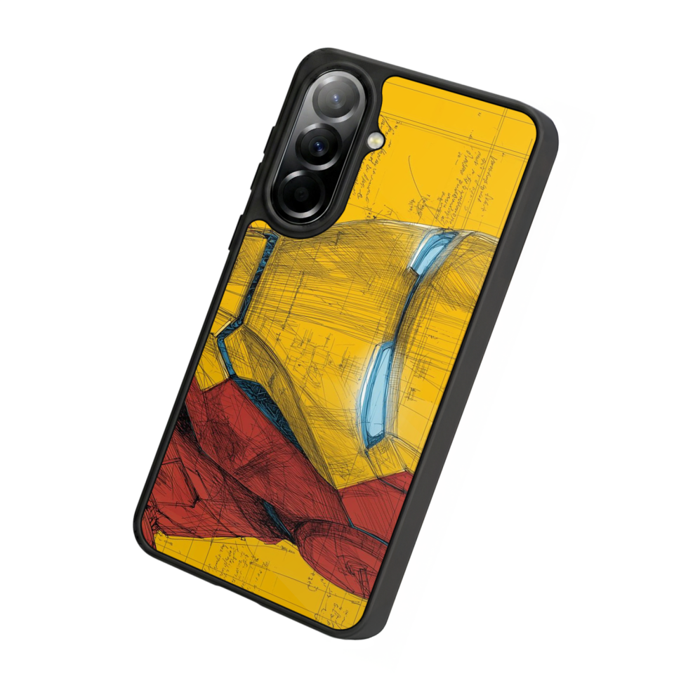 Samsung Galaxy A37 Uyumlu  Iron Man ( Demir Adam ) Tasarımlı Glossy Premium Kılıf