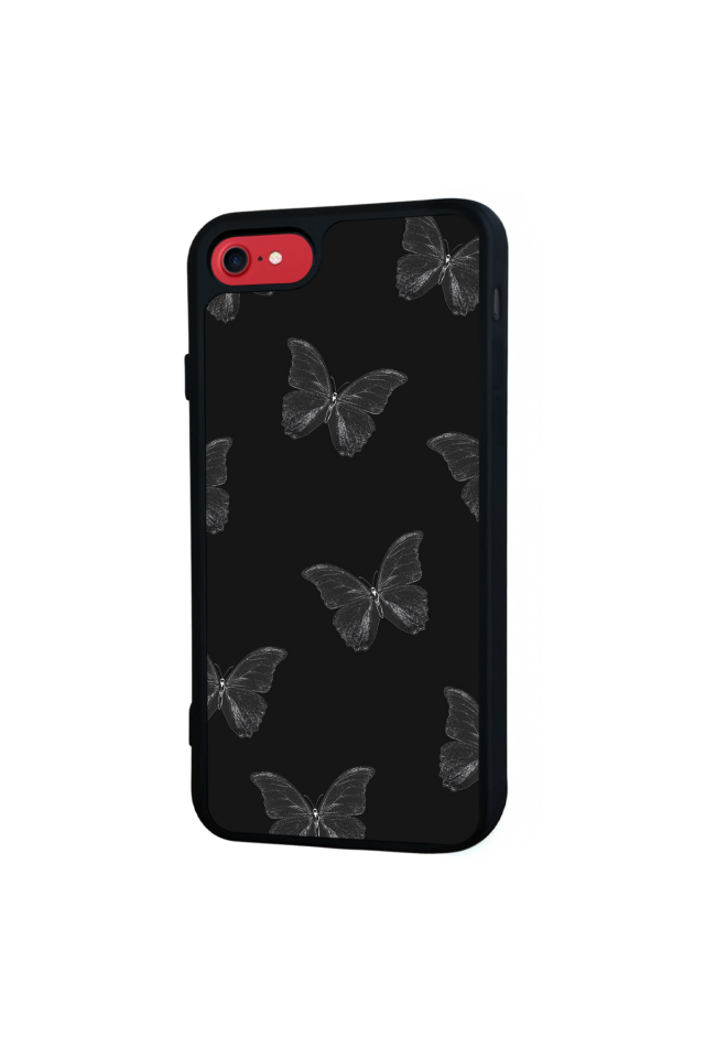 iPhone 8 Uyumlu Kelebek Tasarımlı Glossy Premium Kılıf