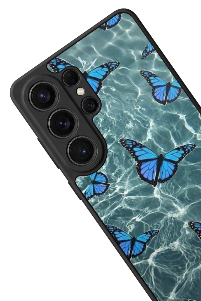 Samsung Galaxy S26 Ultra Uyumlu Kelebek Tasarımlı Glossy Premium Kılıf