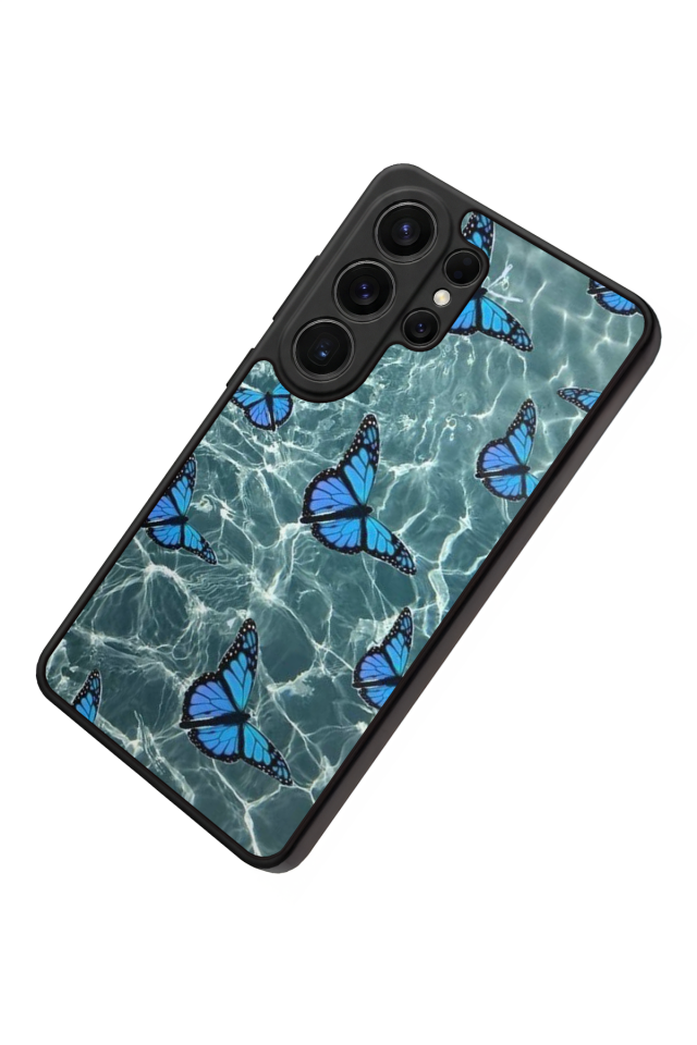 Samsung Galaxy S26 Ultra Uyumlu Kelebek Tasarımlı Glossy Premium Kılıf
