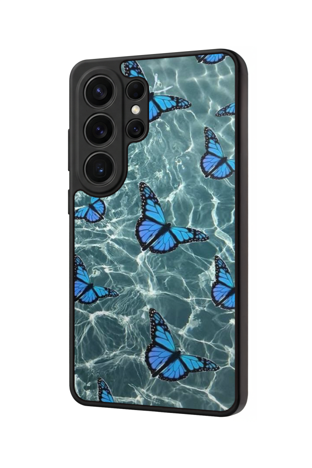 Samsung Galaxy S26 Ultra Uyumlu Kelebek Tasarımlı Glossy Premium Kılıf