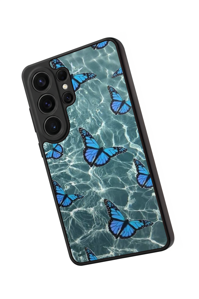 Samsung Galaxy S26 Ultra Uyumlu Kelebek Tasarımlı Glossy Premium Kılıf