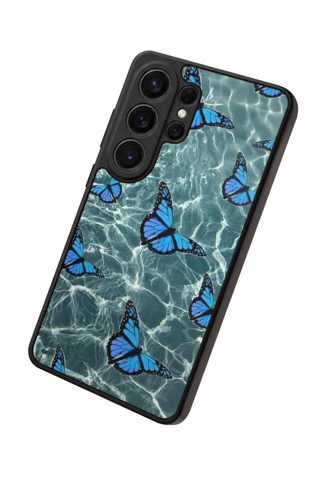 Samsung Galaxy S26 Ultra Uyumlu Kelebek Tasarımlı Glossy Premium Kılıf