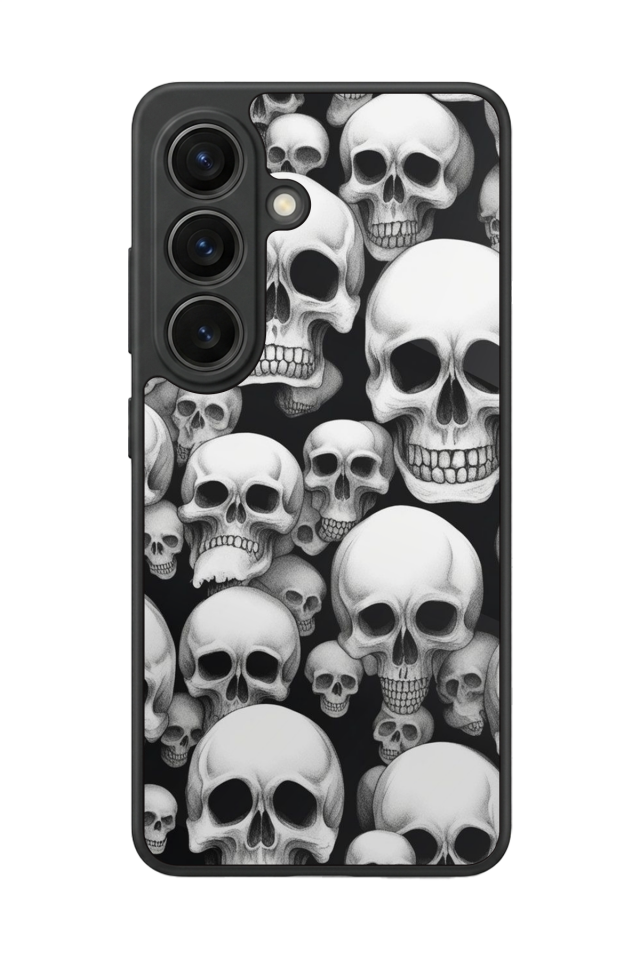 Samsung Galaxy S26 Uyumlu KuruKafa Tasarımlı Glossy Premium Kılıf