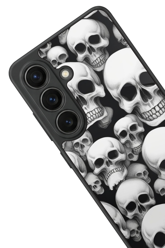 Samsung Galaxy S26 Uyumlu KuruKafa Tasarımlı Glossy Premium Kılıf