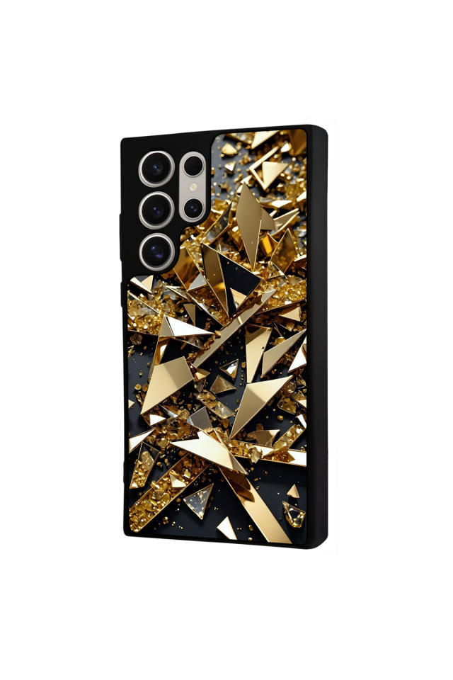 Samsung Galaxy S23 Ultra Uyumlu Mermer Marble Tasarımlı Glossy Premium Kılıf