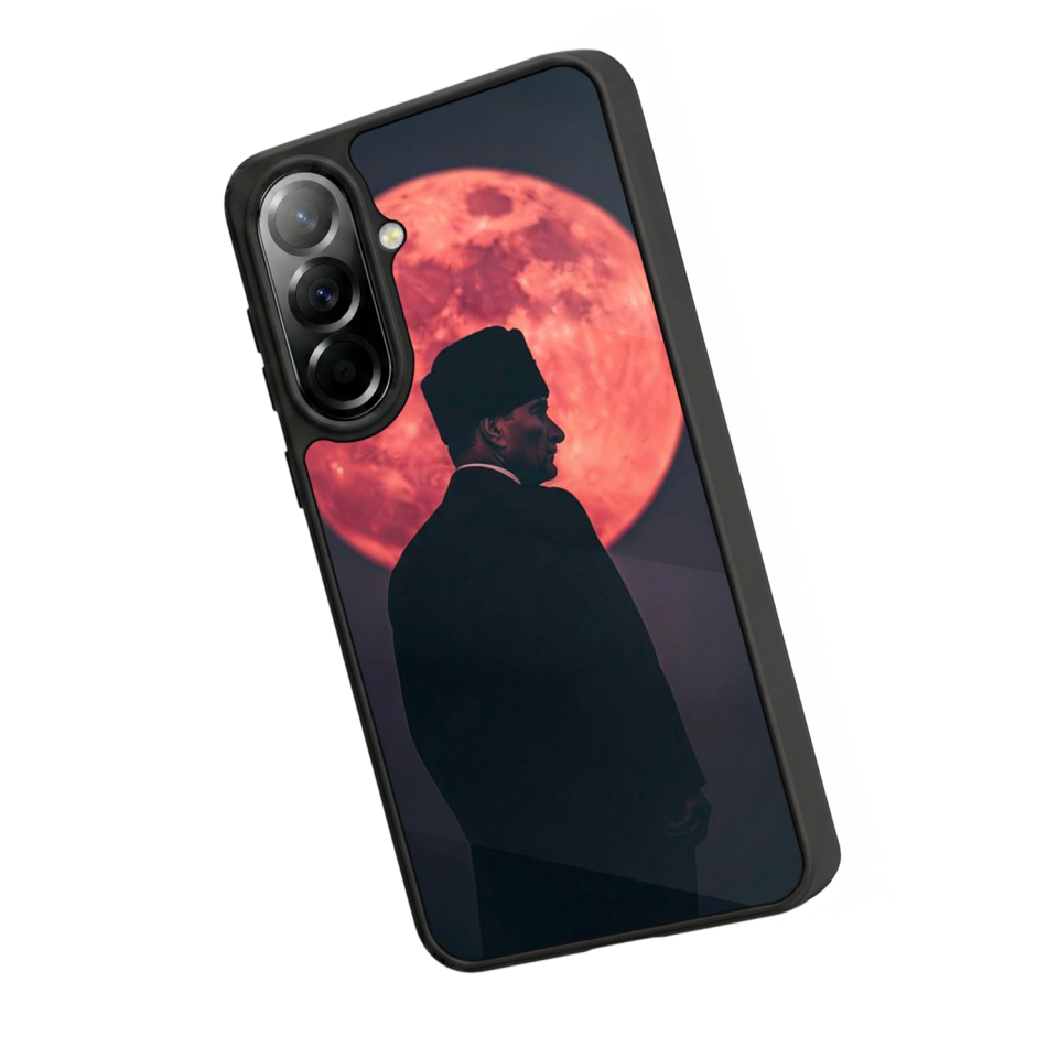 Samsung Galaxy A57 Uyumlu Mustafa Kemal Ataturk Tasarımlı Glossy Premium Kılıf