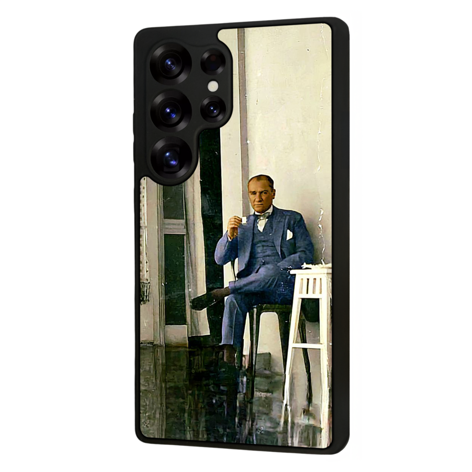 Samsung Galaxy S25 Ultra Uyumlu Mustafa Kemal Ataturk Tasarımlı Glossy Premium Kılıf