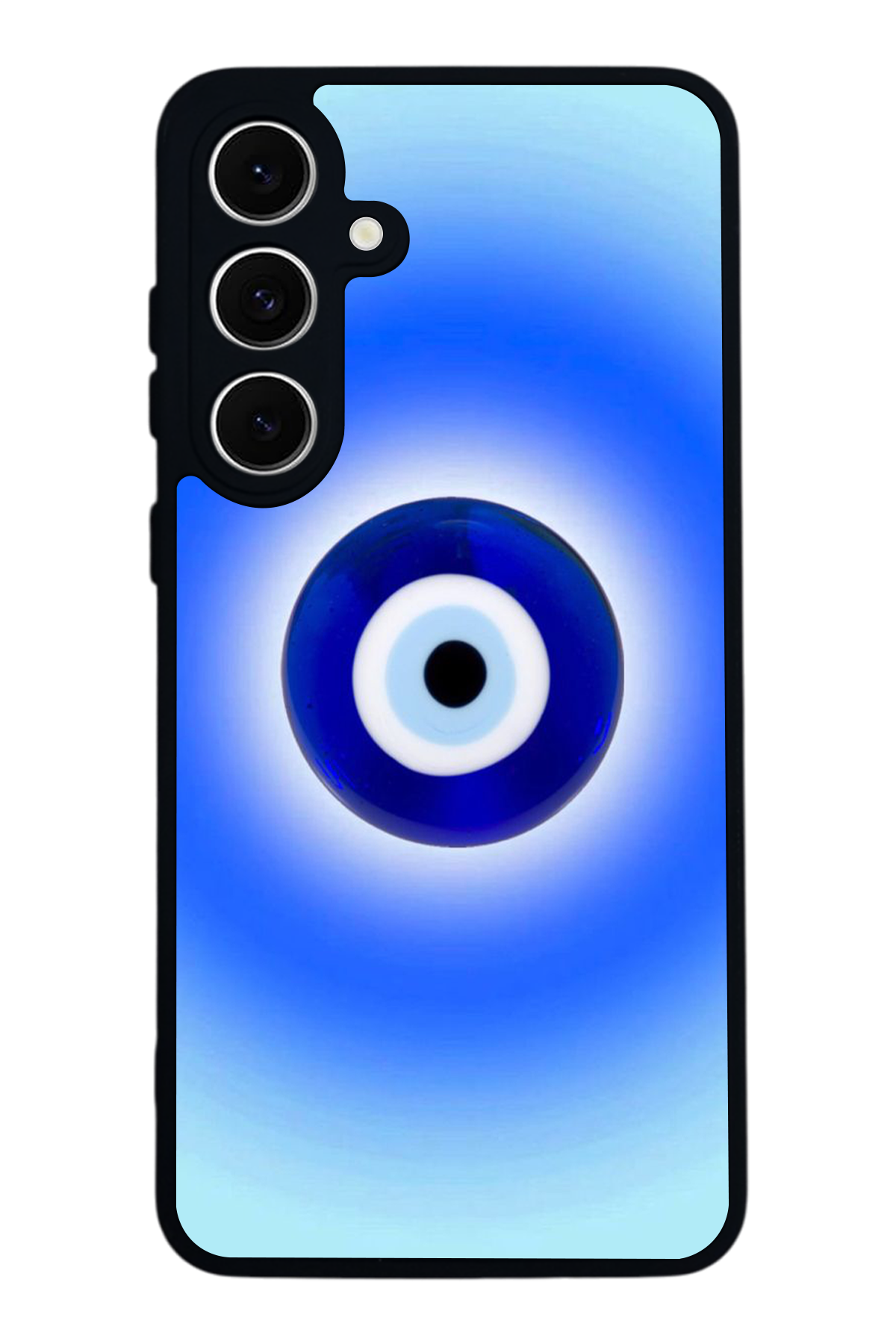 Samsung Galaxy A16 Uyumlu Nazar Tasarımlı Glossy Premium Kılıf