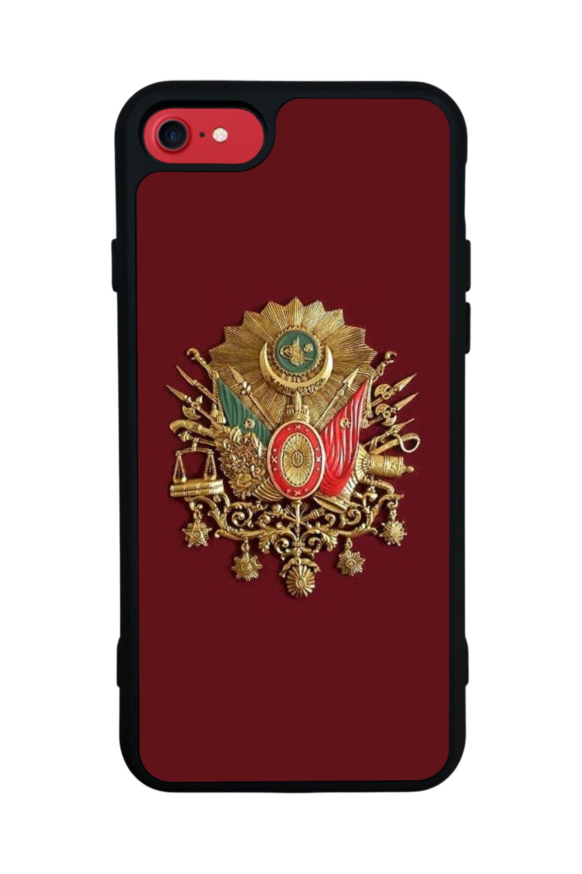 iPhone SE Uyumlu Osmanli Tugrasi Tasarımlı Glossy Premium Kılıf