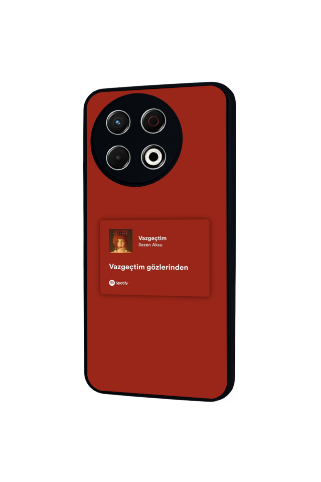 Tecno Spark 30 Pro Uyumlu Sarki Sozleri Tasarımlı Glossy Premium Kılıf