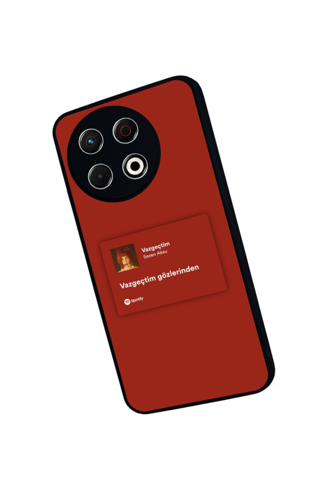 Tecno Spark 30 Pro Uyumlu Sarki Sozleri Tasarımlı Glossy Premium Kılıf