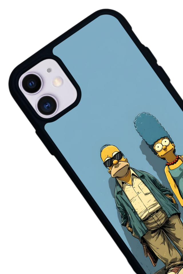 iPhone 11 Uyumlu The Simpsons Tasarımlı Glossy Premium Kılıf