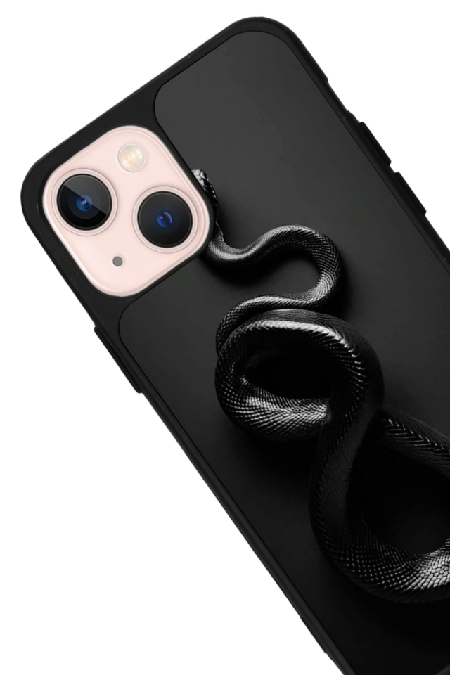 iPhone 15 Uyumlu Yılan Tasarımlı Glossy Premium Kılıf