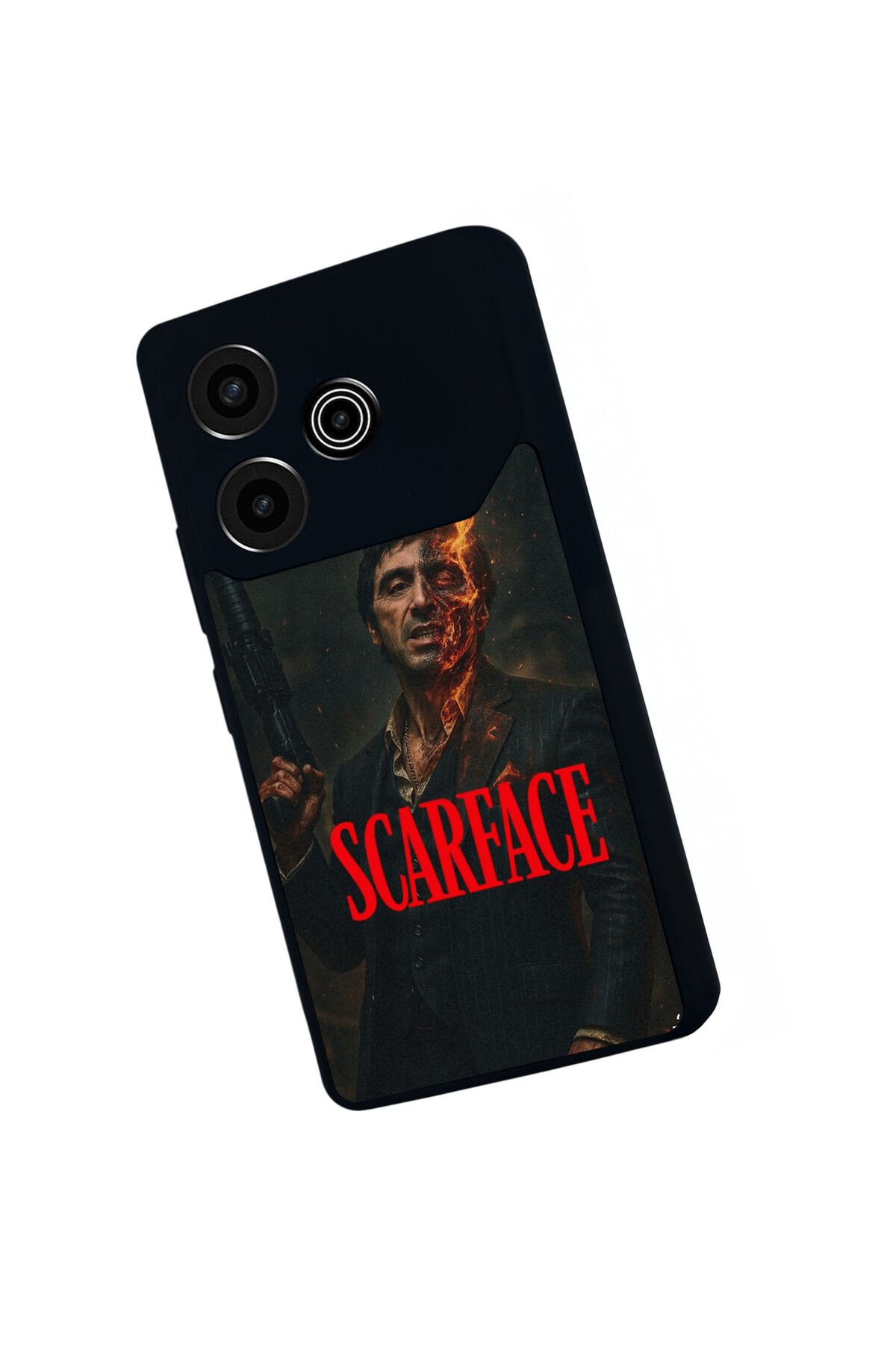Tecno Pova 6 Uyumlu Scarface Tasarımlı Glossy Premium Kılıf