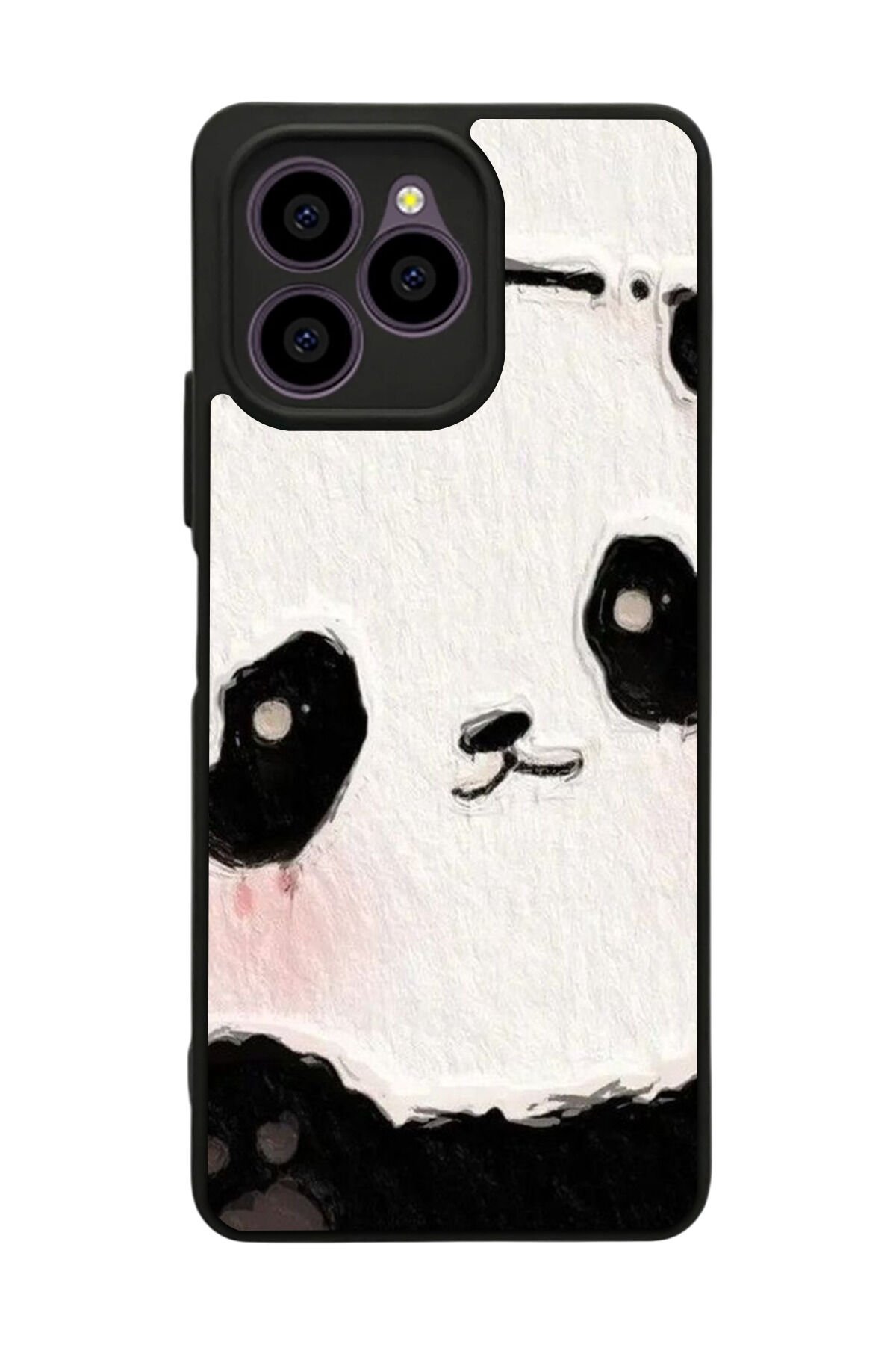 Omix X6 Uyumlu Panda Tasarımlı Glossy Premium Kılıf