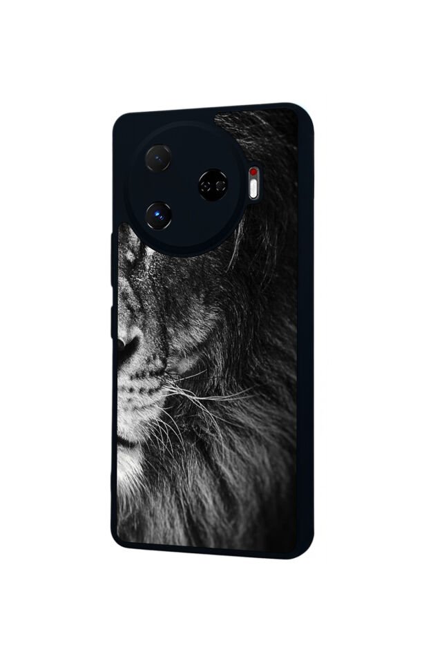 Tecno Camon 30 Pro Uyumlu Aslan Tasarımlı Glossy Premium Kılıf