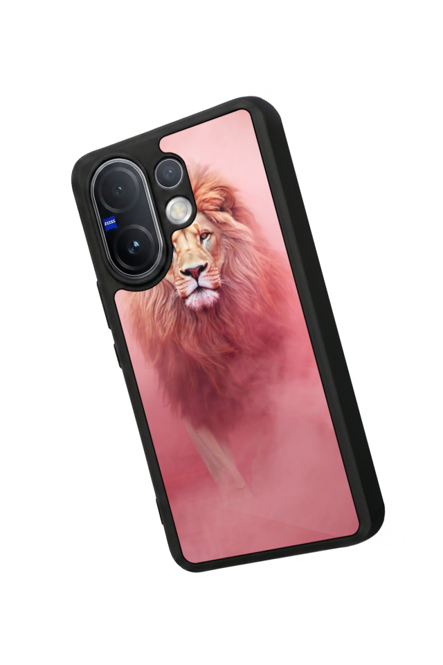 Vivo V60 Uyumlu Aslan Tasarımlı Glossy Premium Kılıf