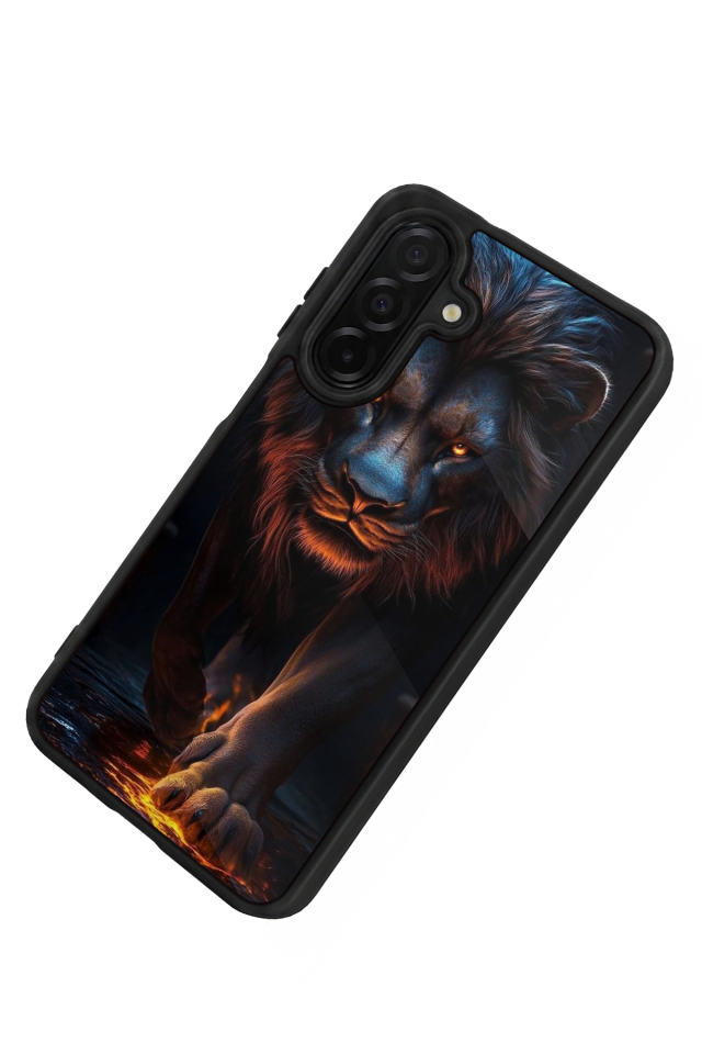 Samsung Galaxy A56 Uyumlu Aslan Tasarımlı Glossy Premium Kılıf