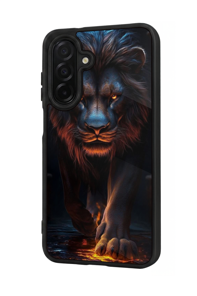 Samsung Galaxy A56 Uyumlu Aslan Tasarımlı Glossy Premium Kılıf