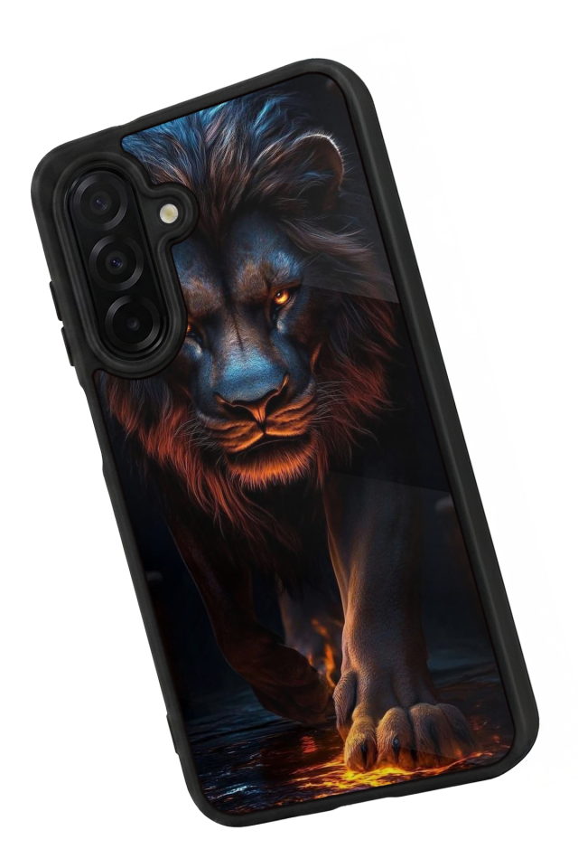 Samsung Galaxy A56 Uyumlu Aslan Tasarımlı Glossy Premium Kılıf