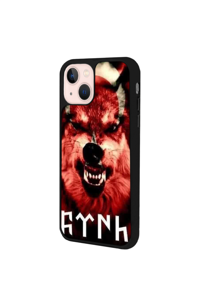 iPhone 13 Mini Uyumlu Bozkurt Tasarımlı Glossy Premium Kılıf