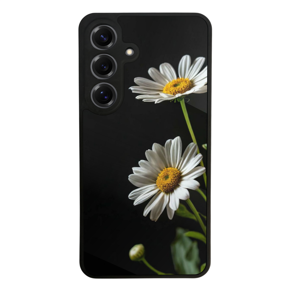 Samsung Galaxy S25 Uyumlu Cicek Tasarımlı Glossy Premium Kılıf