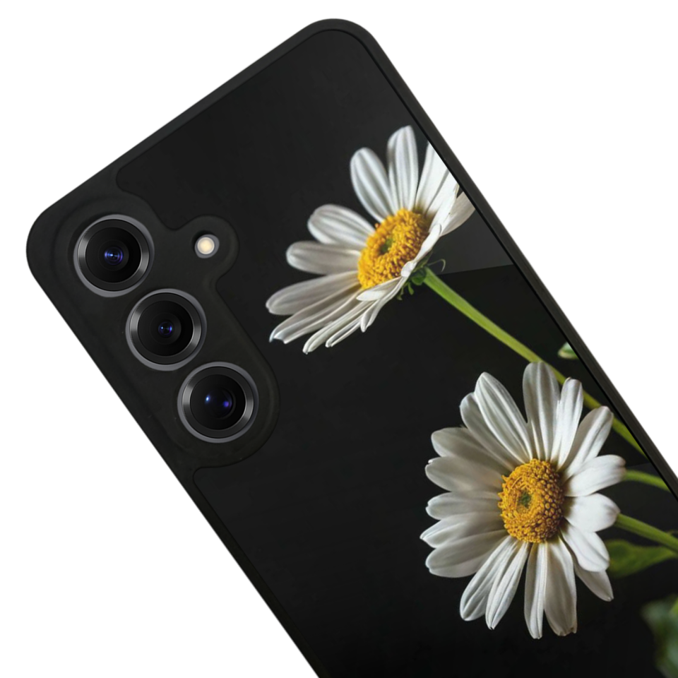 Samsung Galaxy S25 Uyumlu Cicek Tasarımlı Glossy Premium Kılıf
