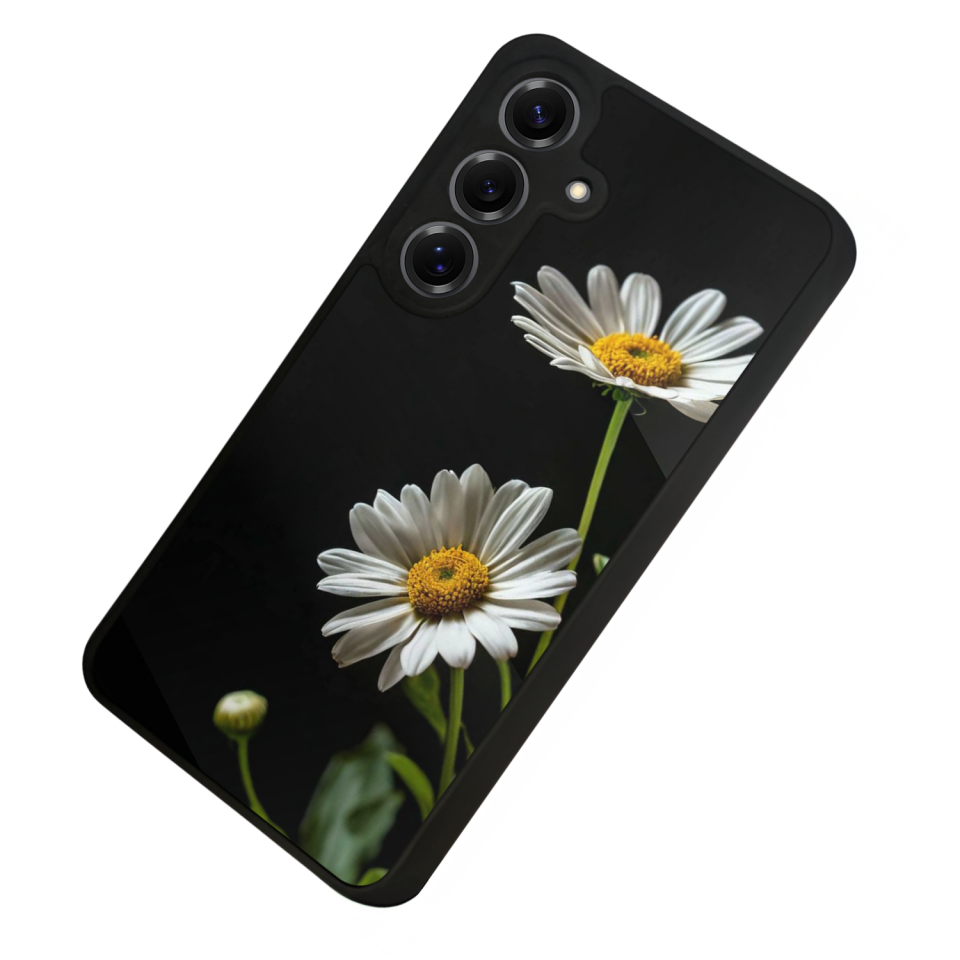 Samsung Galaxy S25 Uyumlu Cicek Tasarımlı Glossy Premium Kılıf