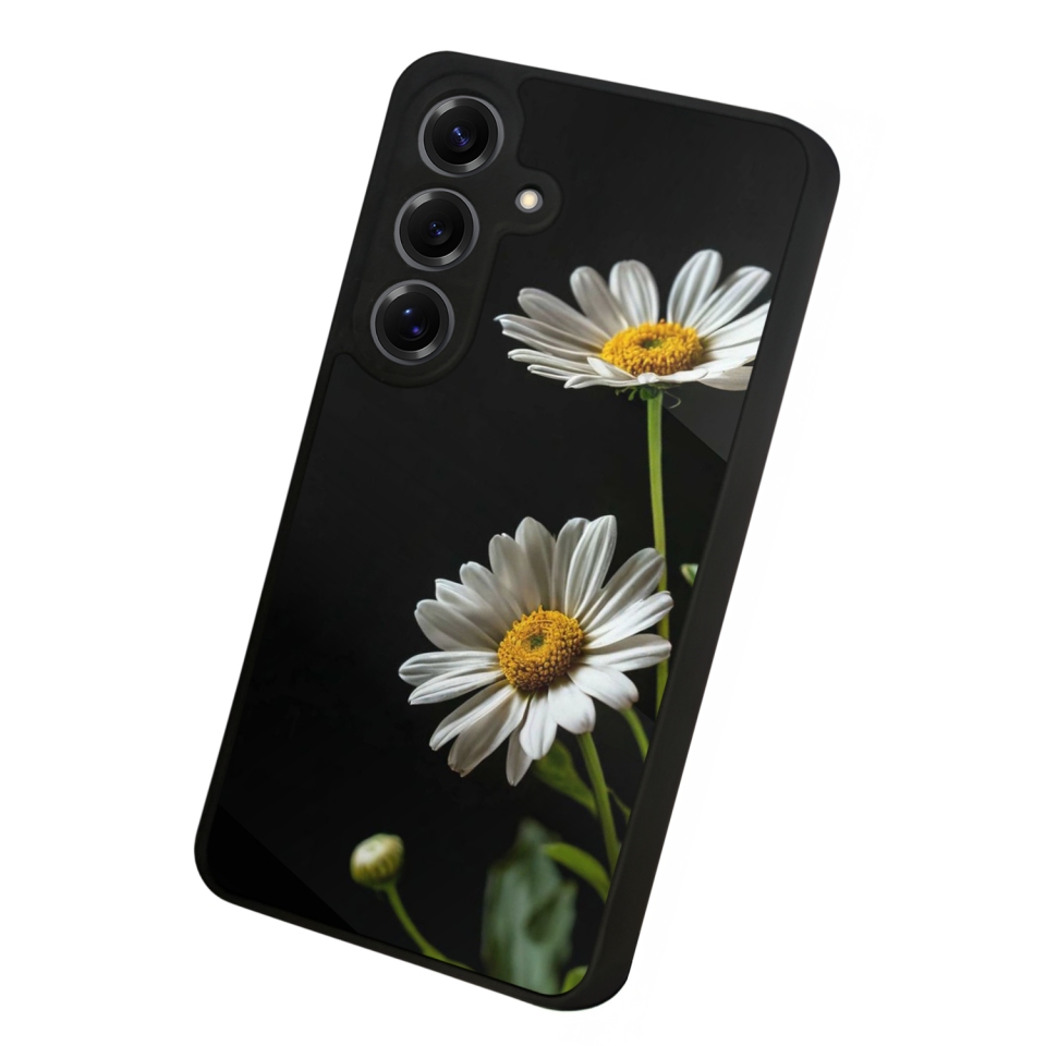 Samsung Galaxy S25 Uyumlu Cicek Tasarımlı Glossy Premium Kılıf