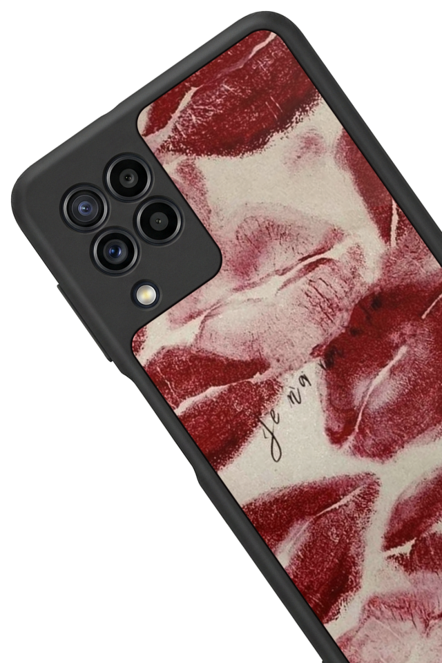 Samsung Galaxy M22 Uyumlu Dudak Tasarımlı Glossy Premium Kılıf