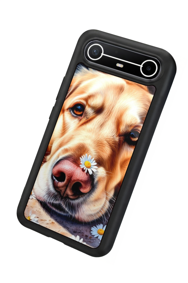 Tecno Spark Slim 5G Uyumlu Golden Kopek Tasarımlı Glossy Premium Kılıf