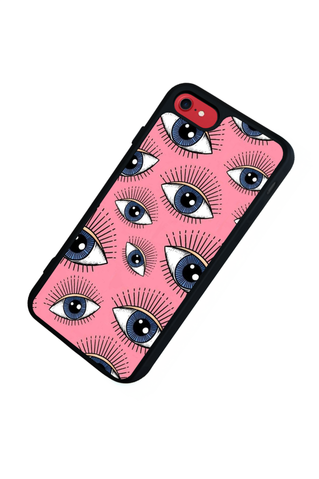 iPhone SE Uyumlu Göz Tasarımlı Glossy Premium Kılıf